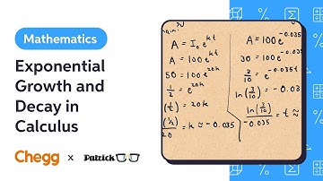 Exponential Growth and Decay in Calculus Ft. PatrickJMT