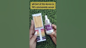 The derma co 10% niacinamide face serum pH test #shorts #phtest #subscribe