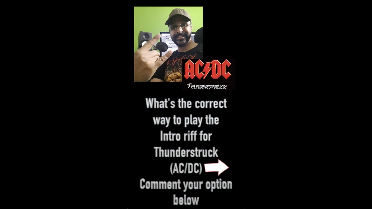 Watch Epic Riffs | AC/DC | Thunderstruck | which is the correct way | #shorts on YouTube Watch Epic Riffs | AC/DC | Thunderstruck | which is the correct way | #shorts on YouTube
