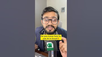 How to use AI in Excel | Excel Amazing Trick #excel #exceltips #shorts
