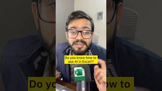 How to use AI in Excel | Excel Amazing Trick #excel #exceltips #shorts