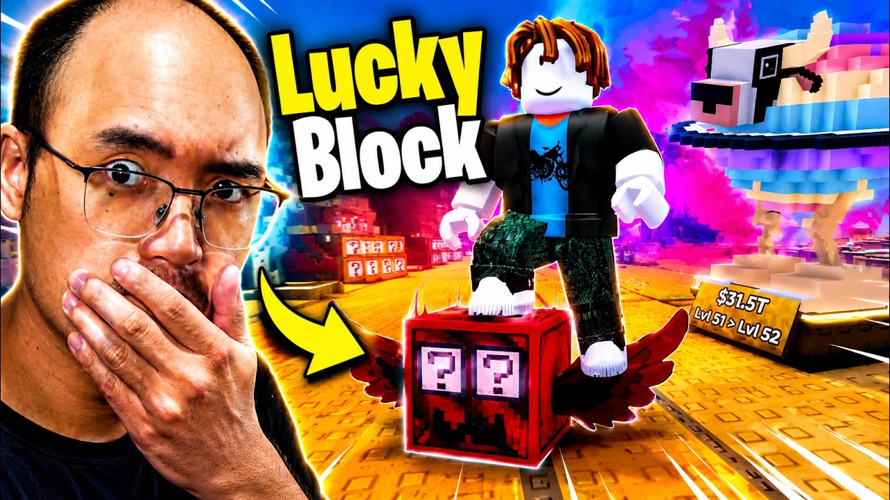 JE SUIS DEVENU RICHE SUR ROBLOX KICK A LUCKY BLOCK !