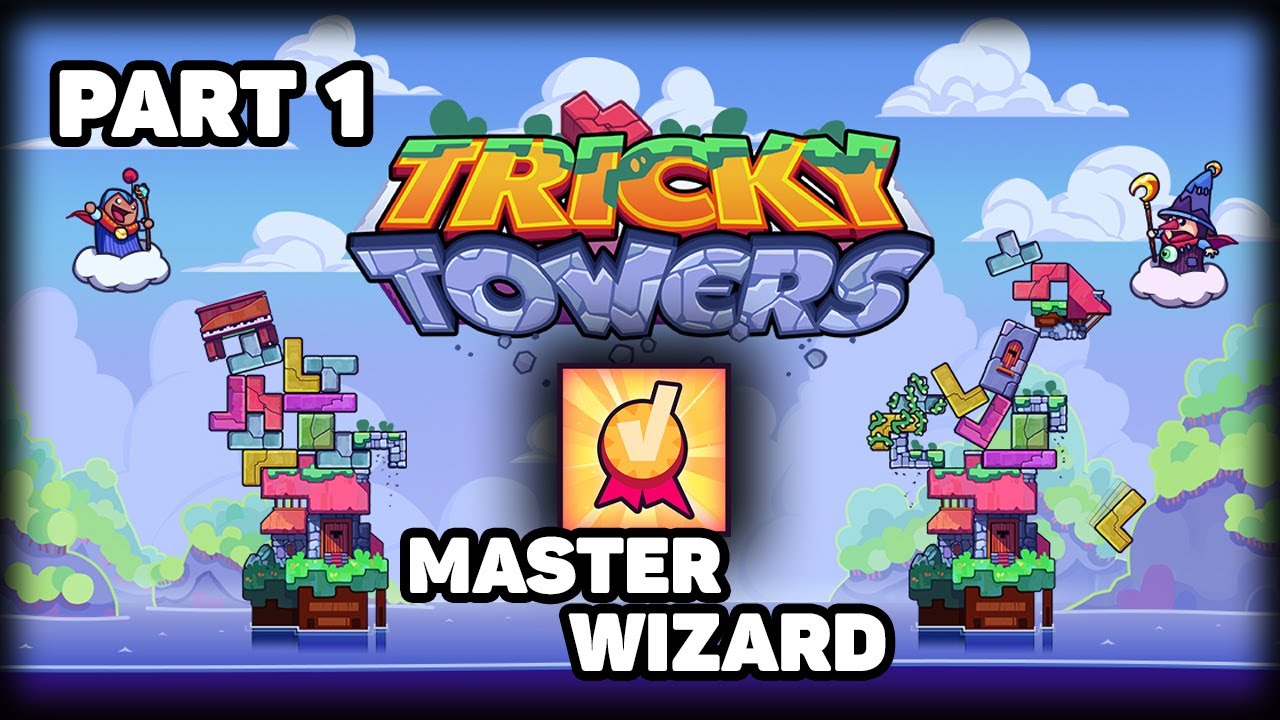 [Tricky Towers] Master wizard {Trophy}. Trials 1-10 - YouTube