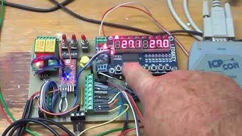 VisualProg running on Linux Slacko Puppy and connected to Arduino Pro Mini via RS232/485 serial port