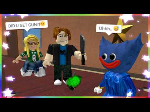 BEATING CAMPERS IN MM2 AS HUGGY WUGGY‼️😲