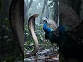 King Cobra vs Peacock: Epic AI Showdown! 😱 #ytshorts #ai video