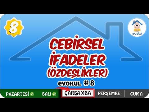 Cebirsel İfadeler (Özdeşlikler) | 8.Sınıf #uzaktanegitim #evokul Kampı