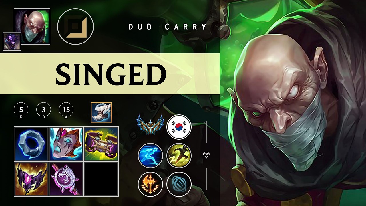 Singed Carry vs Jhin - KR Challenger Patch 26.03