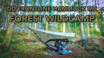 DD Frontline Hammock MC | Solo Forest Wild Camp | DD Underblanket and 3x3 Tarp Pro
