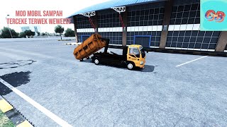 Mobil Dinas Kebersihan Sheer 🔱 MOD TRUCK SAMPAH V4.3.4 tinggal comot - Bus Simulator Indonesia screenshot 4