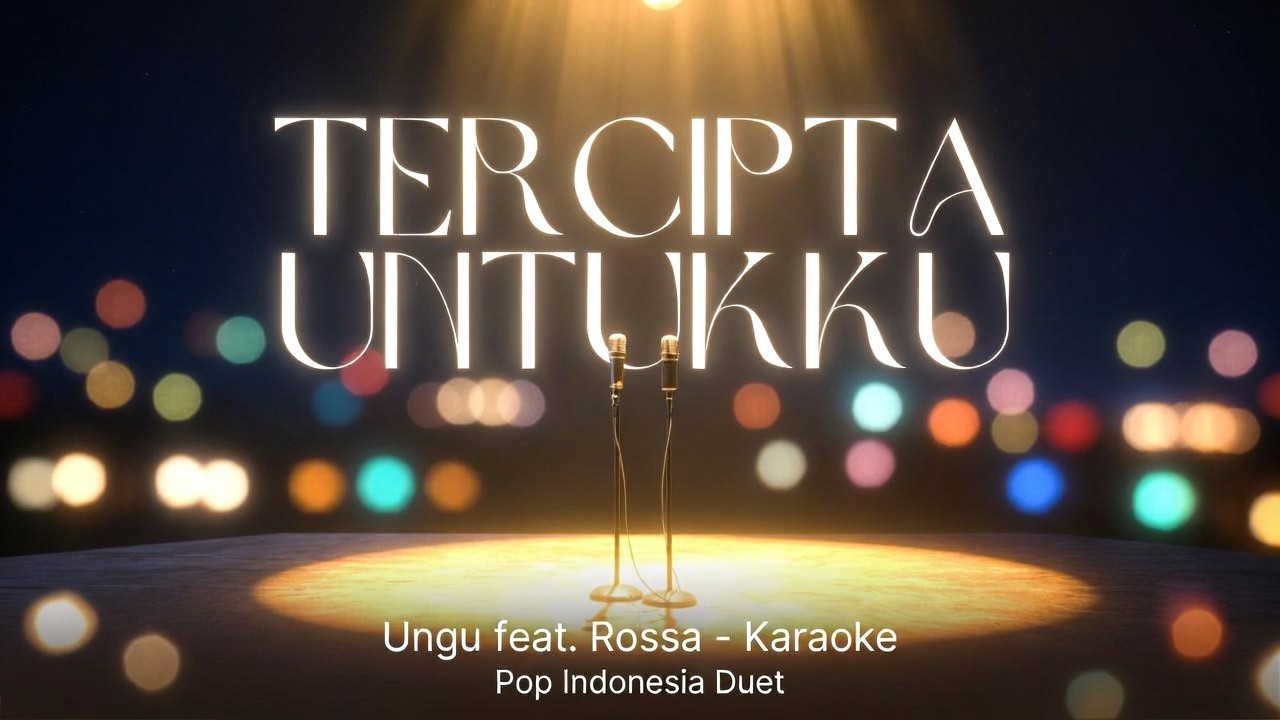 Ungu – Tercipta Untukku feat. Rossa (Karaoke + Lirik) | Karaoke HD Buat Nyanyi 🎤 By SquidNT