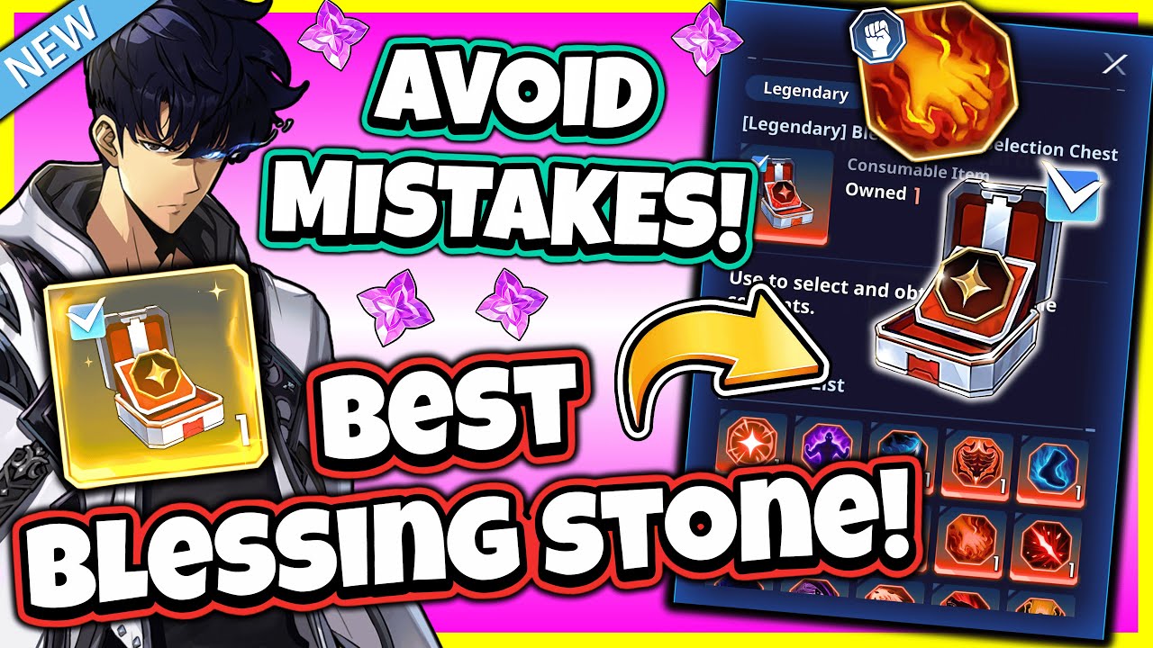 BEST FREE TRANSCENDENT BLESSING STONE TO PICK! AVOID MISTAKES! [Solo Leveling: Arise]