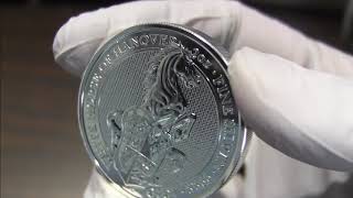 2020 Queens Beast 2 oz Silver The White  Horse & 1 oz Silver Shih Kai Flying Dragon Restrike