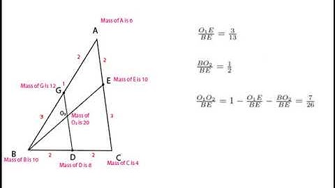Mass point geometry math problem. split mass point.