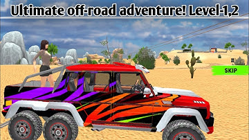 Ultimate Off-road Adventure! Level-1,2 Android Gameplay Car Games #jeepgameplay #android #viralvideo