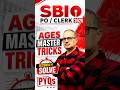 SBI PO/Clerk 2026 🔥 Ages Fastest Tricks 😱 Solve in Seconds! | Amar Sir #shorts