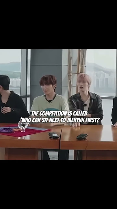 The challenge is: 'Be the First to Sit Next to Jaehyun.😂😍#ddingdongz #woonmyungz #mulmyungz #bnd