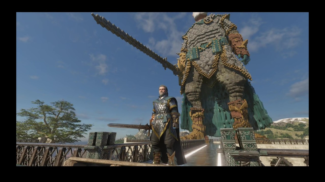 Building a HUGE statue in Enshrouded