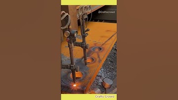 Precision Plasma Cutting Thick Steel 🔥 | Satisfying CNC Work #shorts #metalcutting #engineering