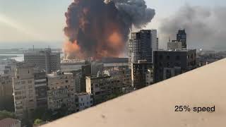 Взрыв селитры в Бейруте.