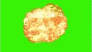 Explosion croma key green screen