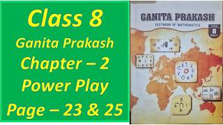Class 8 Ganita Prakash Power Play, Page Numbers 23 and 25, Power Play, Chapter 2