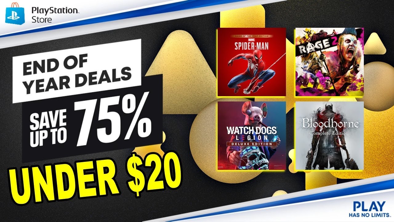 PS STORE End Of Year PSN Deals Under $20 - New PlayStation Store Sale