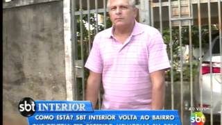 Sbt Interior Volta Ao Bairro Que Deveria Ter Recebido Melhorias Em 2014