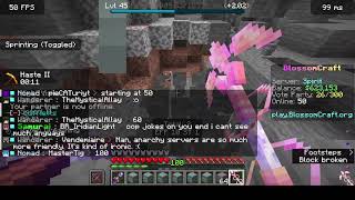 mining/hanging out on spirit (blossomcraft)