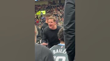 Will hardy cussing jazz players out during timeout vs thunder