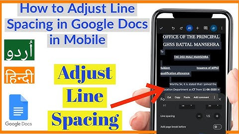 How to Adjust Line Spacing in Google docs in Mobile | Adjust Line Spacing in Google Docs