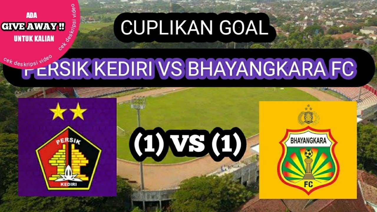 Persik Kediri vs Bhayangkara FC | 1-1 | shopee liga 1 - YouTube