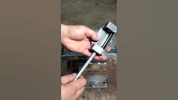 #diy , làm khớp bản lề 2 vòng bi ( bạc đạn) cho máy cắt sắt bàn mini tự chế