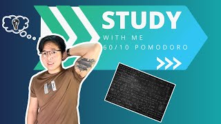 STUDY WITH ME LIVE | 14 HOURS | Pomodoro Timer 60 & 10 | RAIN SOUND|