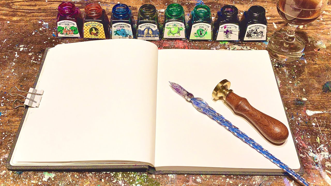 【ASMR】ガラスペンで絵を描く音🎨🎧【途中広告なし】