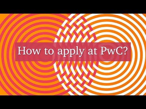 How to apply at PwC