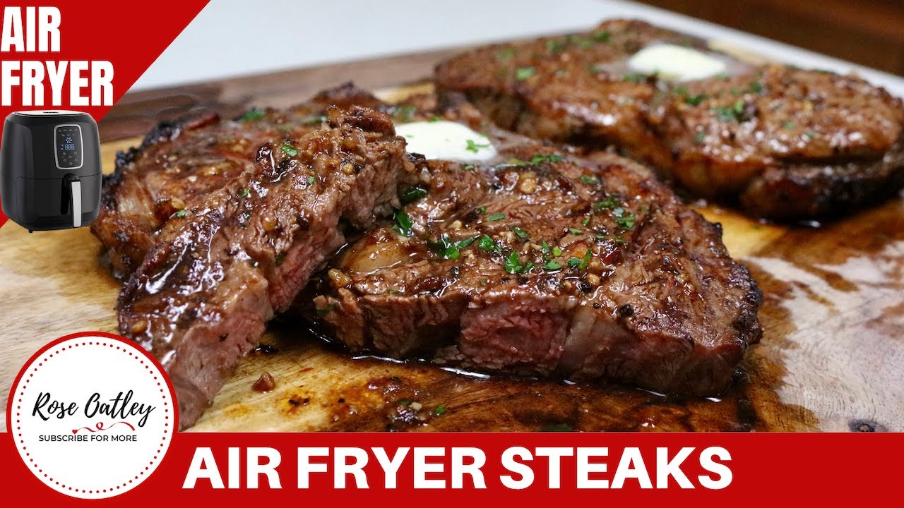 Air Fryer Steak  Juicy and Tender Ribeye Steak 