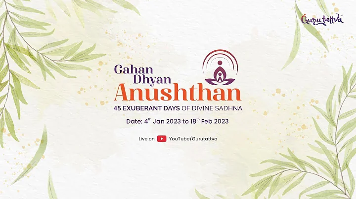 Live - Gahan Dhyan Anushthan - 2023, Day 8