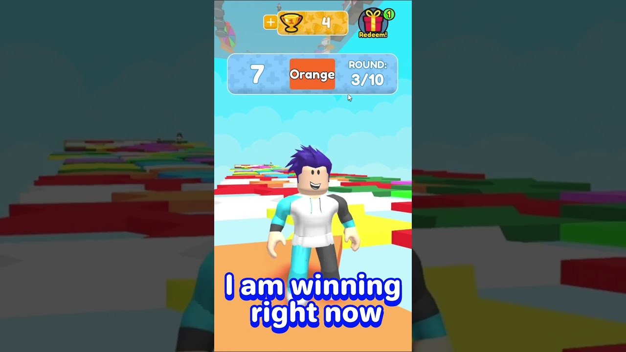 Roblox INTENSE Color Race! #roblox #shorts
