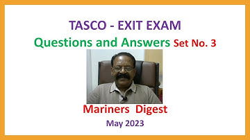 TASCO - EXIT EXAM - Questions and Answers Set No. 3