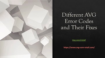 Different AVG Error Codes and Their Fixes - Avg.Com/Retail