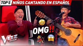 SORPRENDEN cantando en ESPAÑOL en La Voz Kids