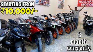 Starting From ₹10,000/-🔥Second hand bike in New Delhi ! Splendor, pulsar, Apache, R15 ! Moujpur !