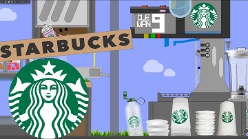 OOH Starbucks in Algodoo / Blueberry Espresso Hot & Cold Coffees, Chocolates/ AlgoKitchen DueMan 9