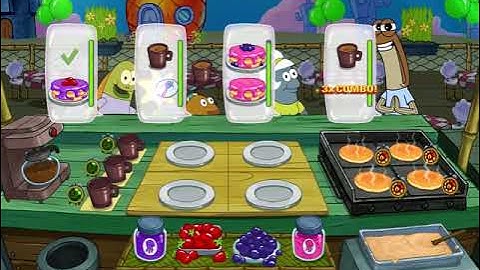 SpongeBob: Krusty Cook-Off - Pancake Stand - Level 33 - No Boosters - FULL STORY - CaroGamesNL