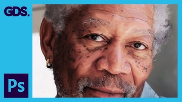 Smudge Painting Effect  |  Morgan Freeman  |  Adobe Photoshop Tutorial