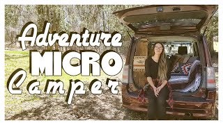 EPIC MICRO CAMPER CAR CONVERSION TOUR | Handywoman Travels in 2005 Scion xB