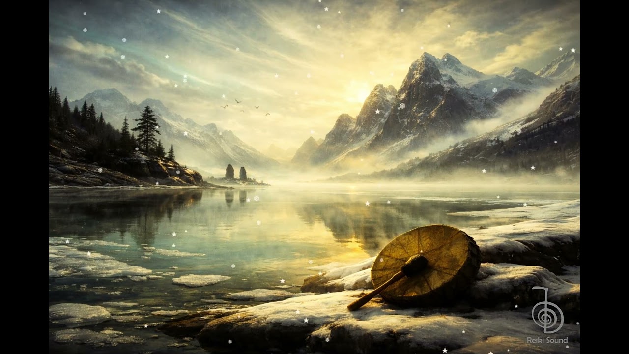 🌬️ 528Hz Frozen Circle of Breath | Reiki Sound ❄️