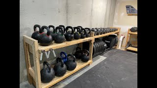 DIY Weight Storage Home Gym