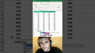 🔥 4 Ways to SUM Numbers in Excel! ⚡#asmr #excel #exceltips #shorts #trending #viral #office